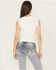Image #4 - Miss Me Women's Ruffle Sleeveless Tie-Front Tank Top, White, hi-res