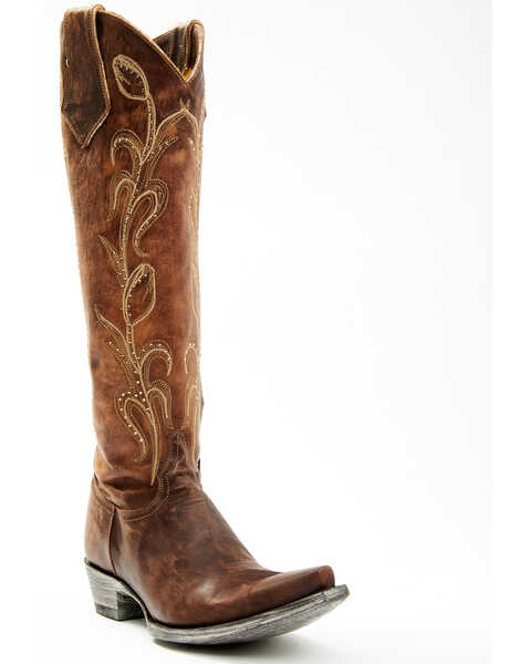 Old Gringo Women's Delany Western Boots - Snip Toe, Brass, hi-res