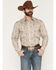 Image #1 - Panhandle Slim Men's Paisley Print Long Sleeve Snap Stretch Western Shirt, Tan, hi-res