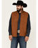 Image #1 - Ariat Men's Logo 2.0 Southwestern Print Softshell Jacket, Chestnut, hi-res