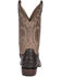 Image #4 - Lucchese Men's Wyatt Exotic Caiman Western Boots - Broad Square Toe, Chocolate, hi-res