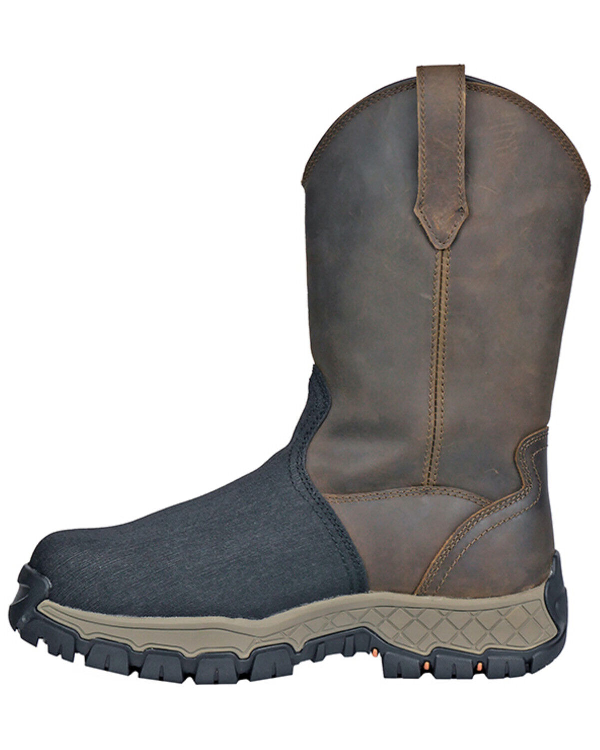 Image #3 - Hoss Men's 11" Recon Waterproof Metguard Wellington Work Boots - Composite Toe, Brown, hi-res