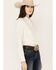 Image #2 - RANK 45® Women's Textured Long Sleeve Pearl Snap Western Riding Shirt, White, hi-res