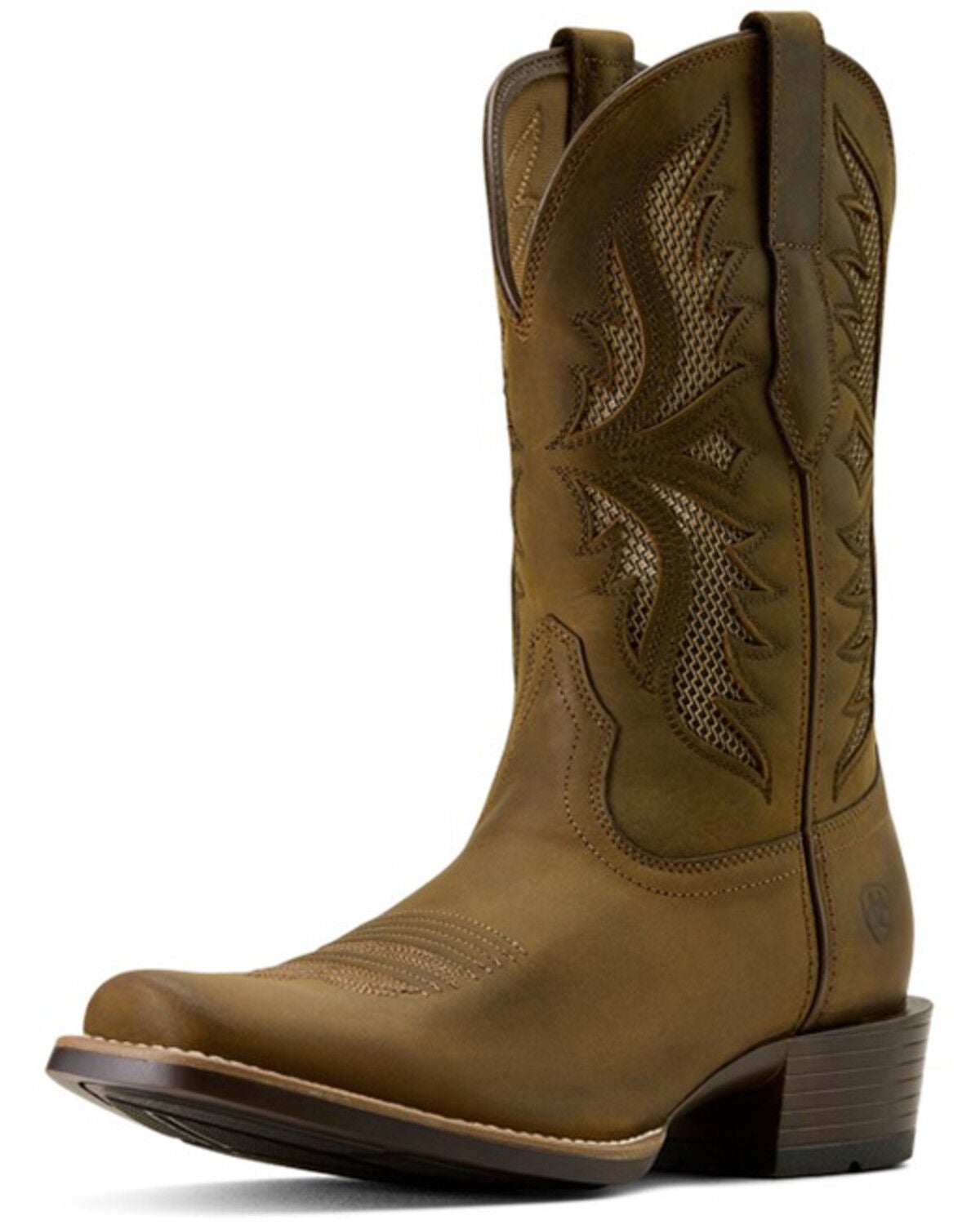 Image #3 - Ariat Men's Clearwater VentTEK Distressed Performance Western Boots - Square Toe, Brown, hi-res