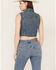 Image #4 - Levi's Women's Utility Trucker Denim Vest, Blue, hi-res
