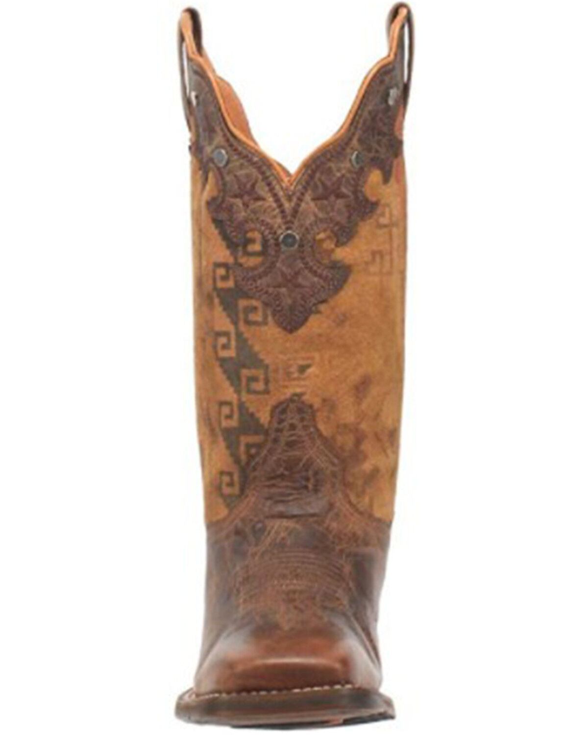 Image #3 - Dan Post Women's Tan Dozi Premium Leather Western Performance Boots - Broad Square Toe, , hi-res