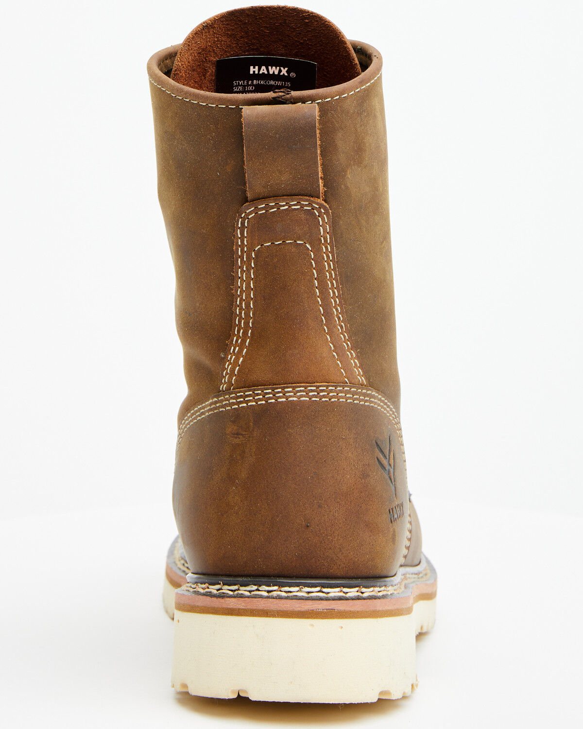 Image #5 - Hawx Men's 8" USA Redesigned Work Boots - Composite Toe, Brown, hi-res