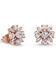 Image #1 - Montana Silversmiths Women's Simply Brilliant Rose Flower Earrings, , hi-res