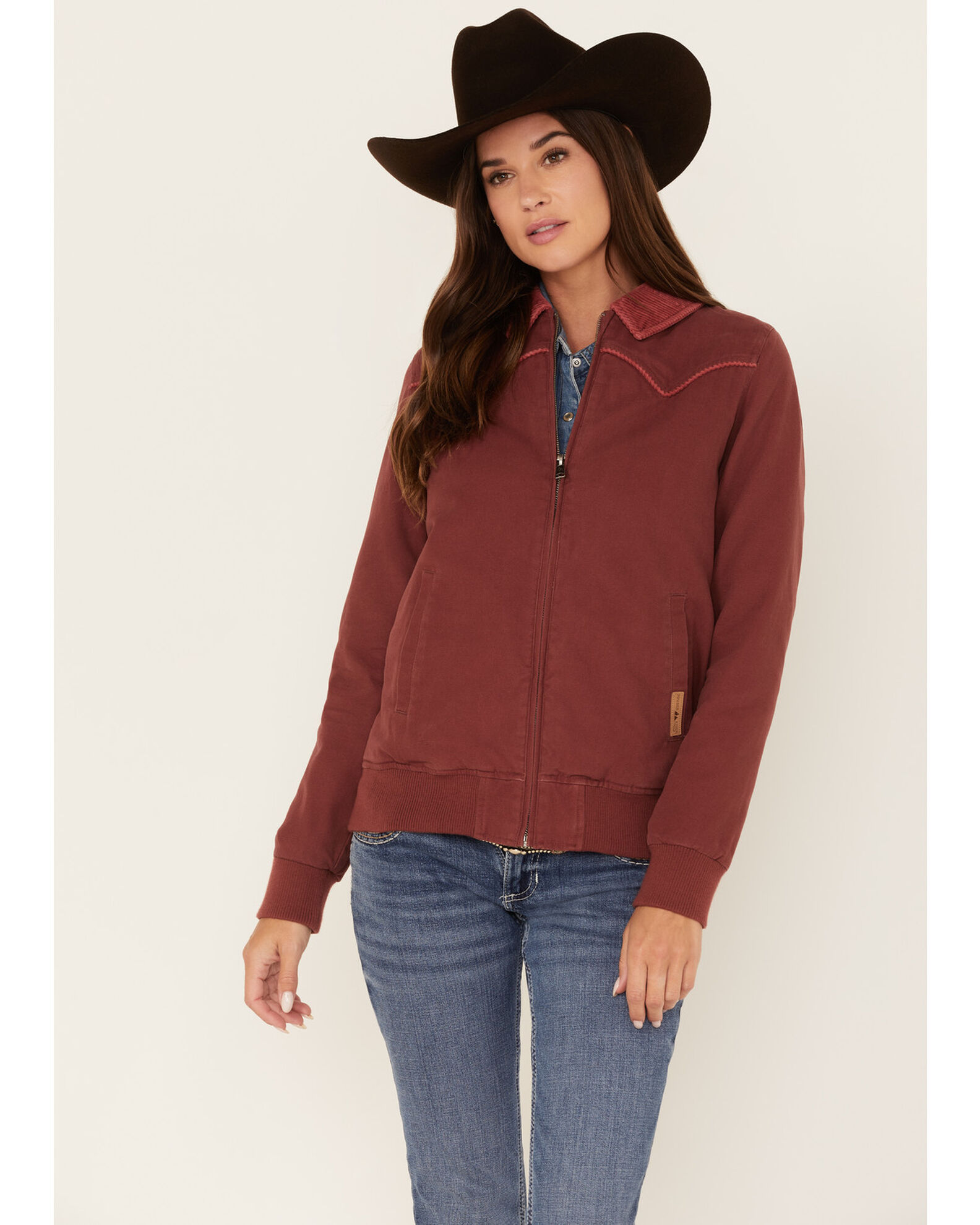 Powder River Outfitters Women s Canvas Bomber Jacket