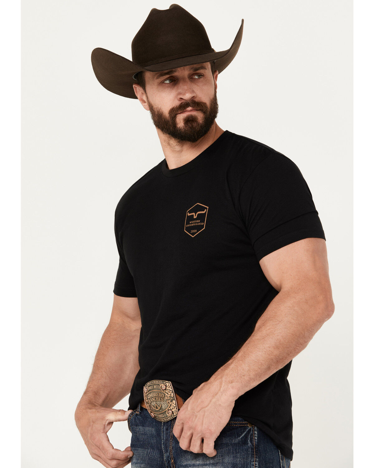 Image #2 - Kimes Ranch Men's Shielded Trucker Short Sleeve Graphic T-Shirt, Black, hi-res