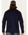 Image #4 - North River Men's Moleskin Crew Long Sleeve T-Shirt, Blue, hi-res