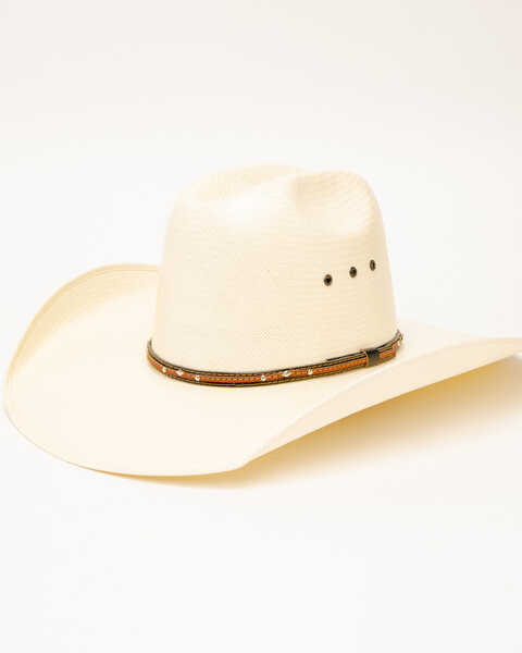 Rodeo King Men's Quenton 25X Straw Hat, Natural, hi-res