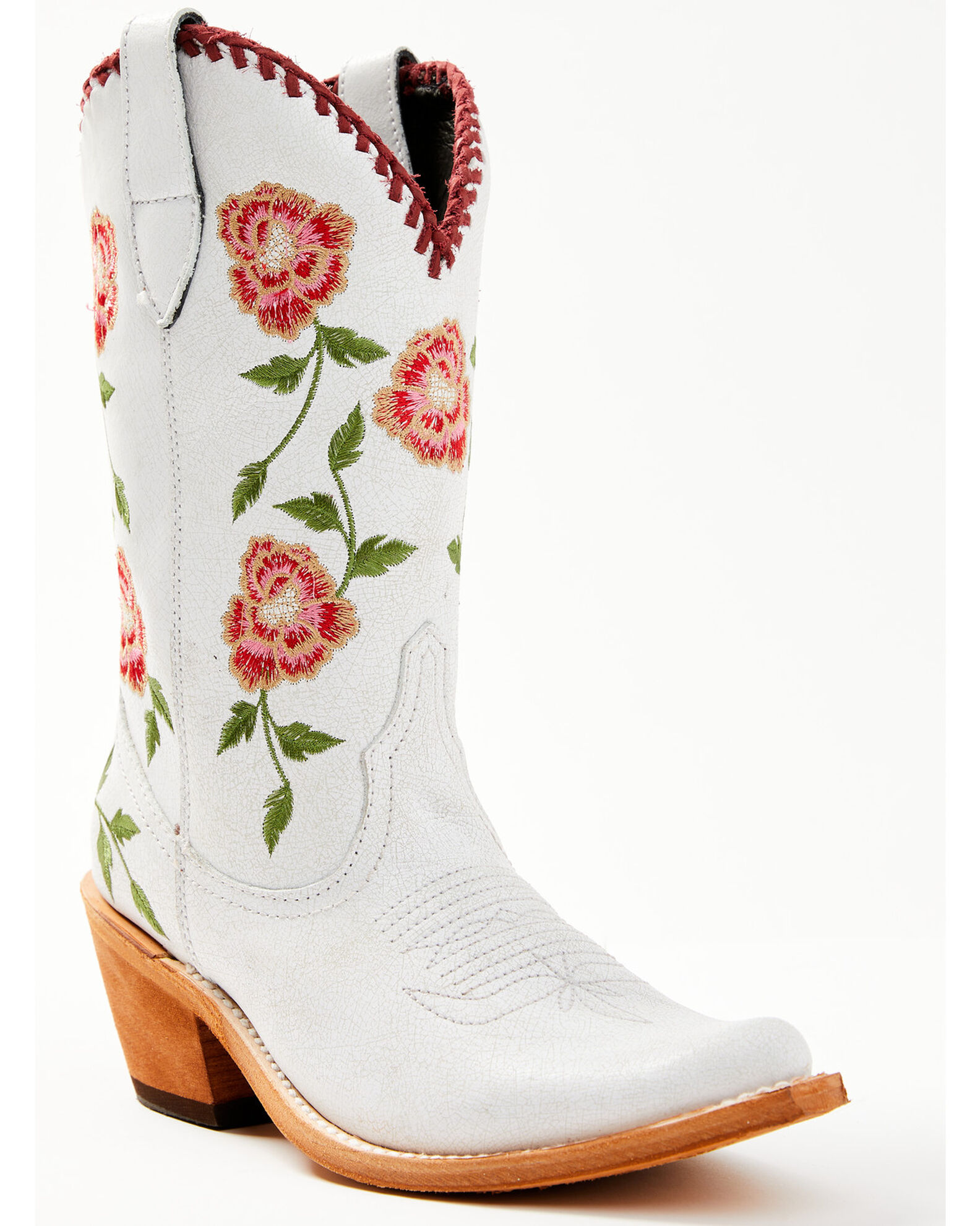 Floral embroidered cowgirl boots cheap