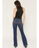 Image #1 - 7 For All Mankind Women's Loom Dark Wash Mid Rise Dojo Trouser Stretch Denim Jeans, Dark Wash, hi-res