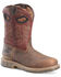 Image #1 - Double H Men's 11" Brock Western Work Boots - Composite Toe, Red, hi-res
