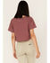 Image #4 - Wrangler x Yellowstone Women's RIP Can Be My Ranch Hand Cropped Graphic Tee, Burgundy, hi-res