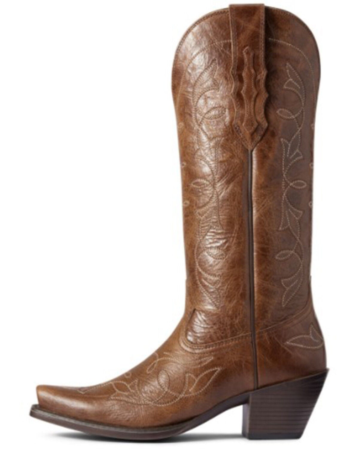 Image #2 - Ariat Women's Heritage D Stretch Fit Western Boot - Snip Toe, Brown, hi-res