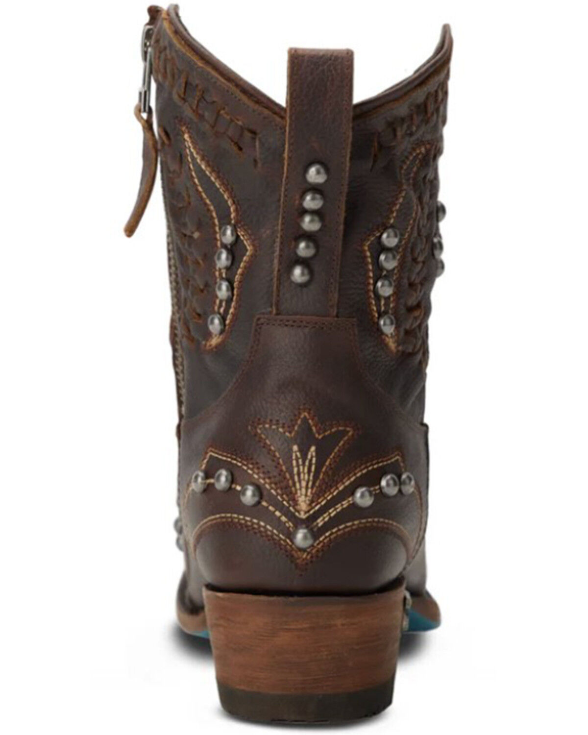Image #5 - Lane Women's Cossette Western Booties - Snip Toe, Cognac, hi-res