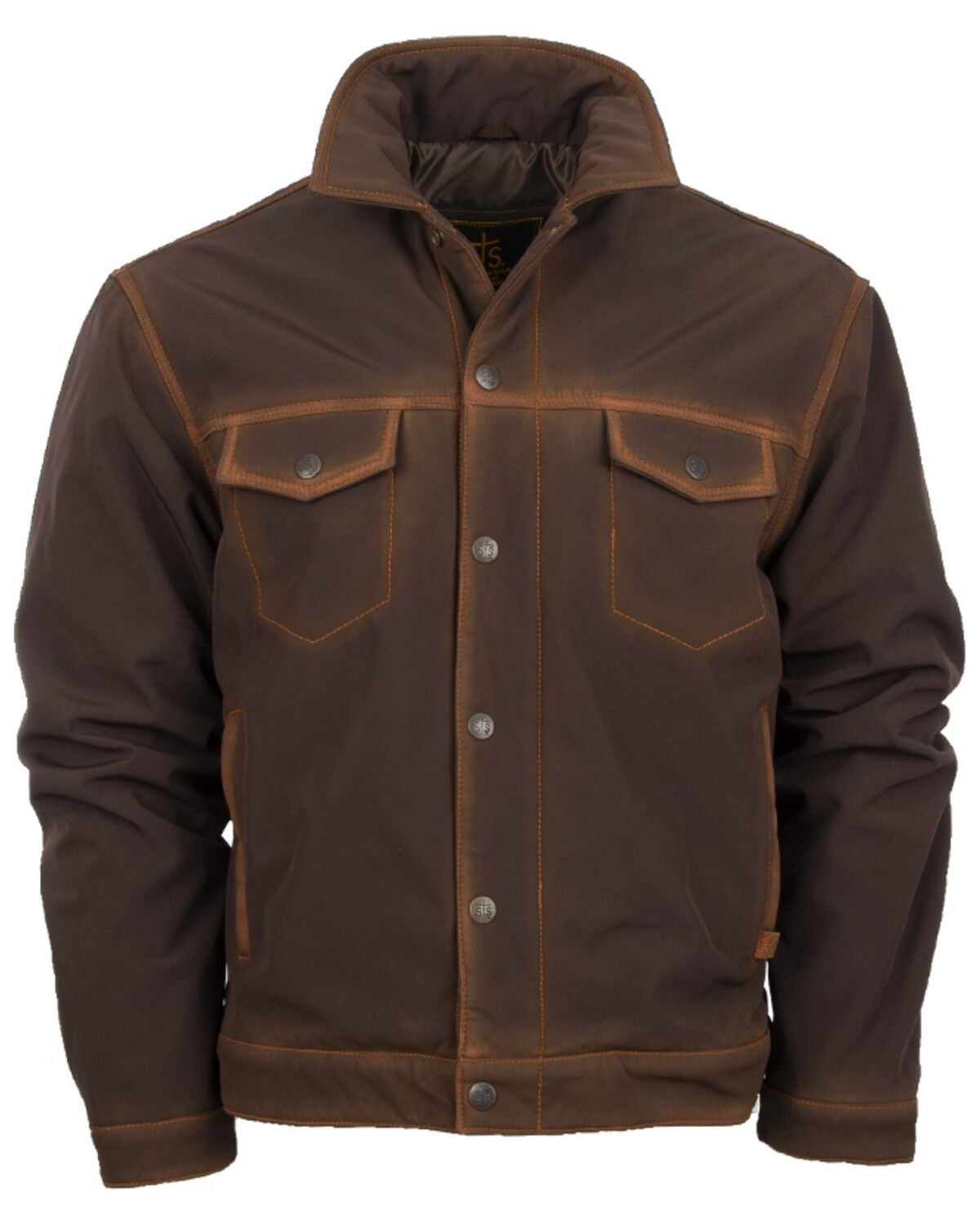 STS Ranchwear Men's Denim Cut Brumby Jacket, Brown, hi-res