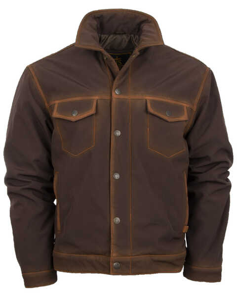 STS Ranchwear Men's Denim Cut Brumby Jacket, Brown, hi-res