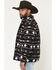 Image #2 - Rock & Roll Denim Men's Southwestern Striped Berber Jacket, Charcoal, hi-res