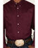 Image #3 - RANK 45® Men's Solid Basic Twill Logo Long Sleeve Button-Down Western Shirt , Purple, hi-res