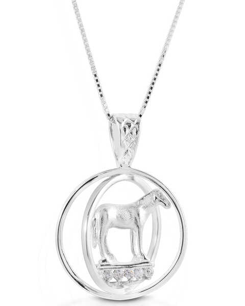  Kelly Herd Women's Small World Trophy Necklace , Silver, hi-res