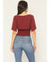 Image #4 - Idyllwind Women's Ridley Solid Short Sleeve Crinkle Shirt, Cherry, hi-res