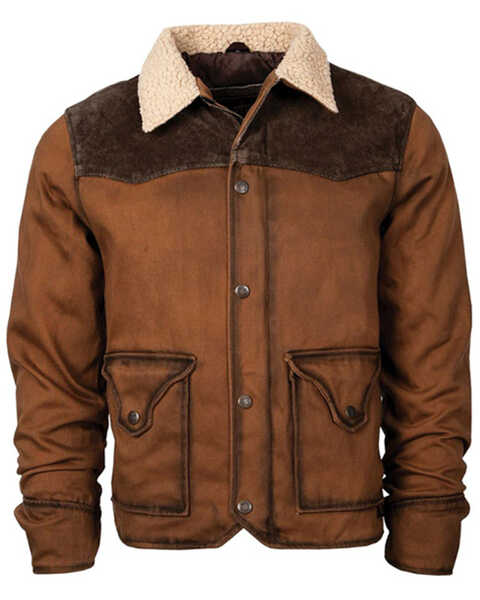 Image #1 - STS Ranchwear By Carroll Men's Daybreak Sherpa Jacket - Big, Rust Copper, hi-res