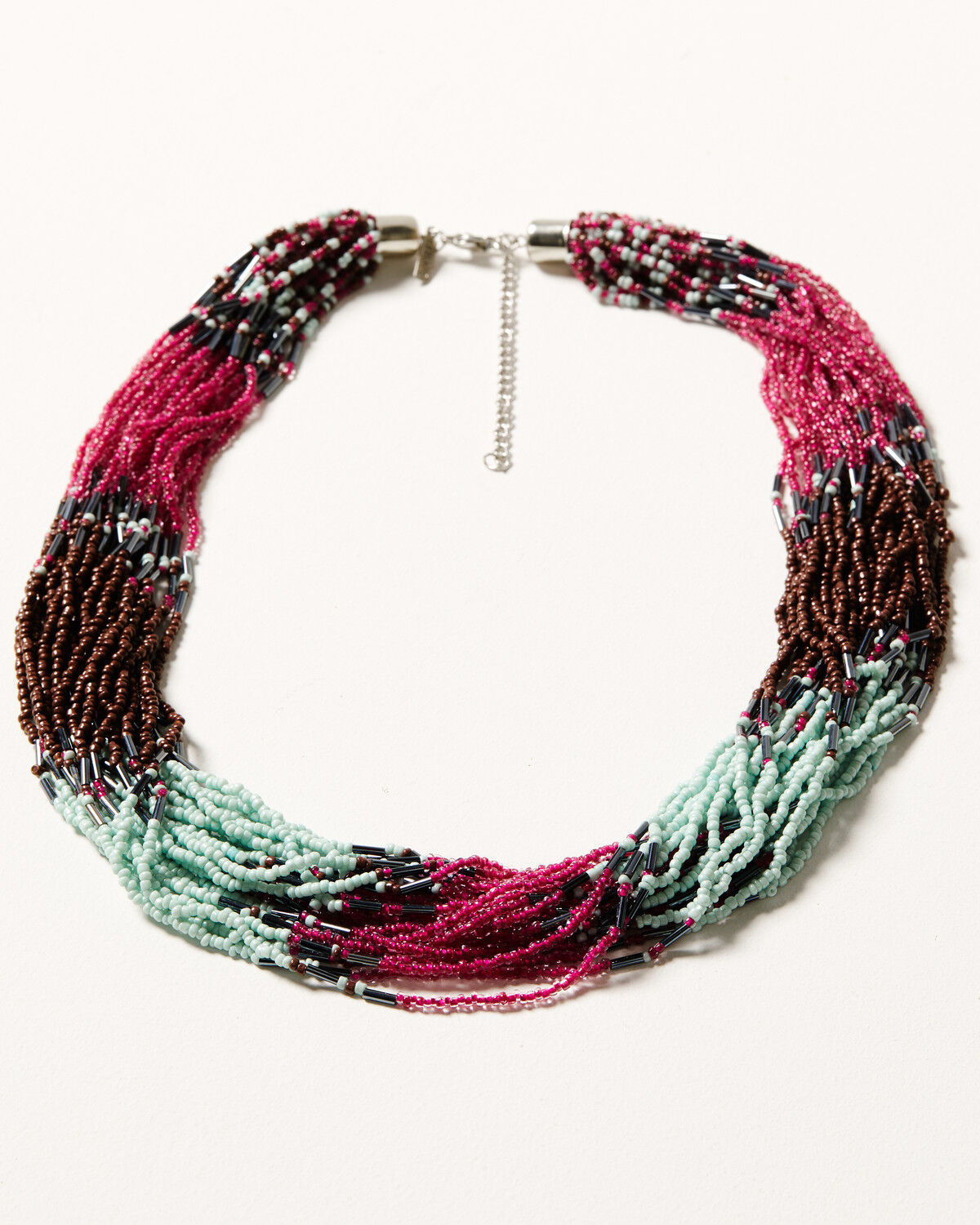 Image #1 - Shyanne Women's Prism Skies Layered Beaded Necklace, Silver, hi-res