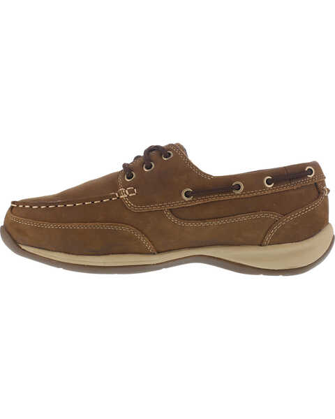 Image #4 - Reebok Men's Sailing Club Construction Shoes - Steel Toe , Brown, hi-res