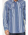 Image #3 - Moonshine Spirit Men's Bloom Striped Long Sleeve Snap Western Shirt, Blue, hi-res