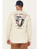 Image #1 - Cody James Men's FR Bull Long Sleeve Graphic Work T-Shirt, Cream, hi-res
