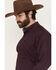 Image #2 - Cinch Men's Geo Print Long Sleeve Button-Down Western Shirt, Purple, hi-res