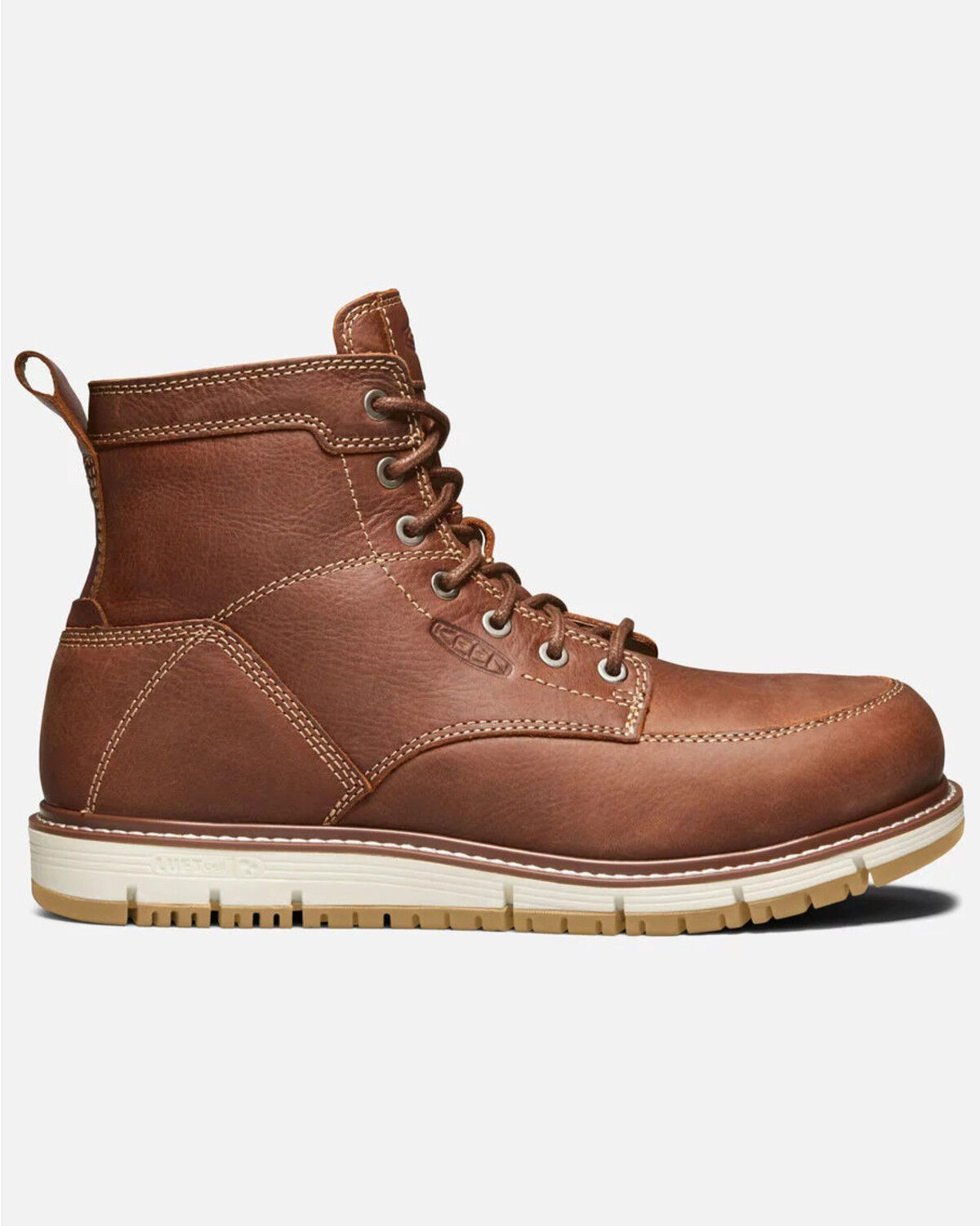 Image #2 - Keen Men's San Jose Work Boots - Aluminum Toe, Lt Brown, hi-res