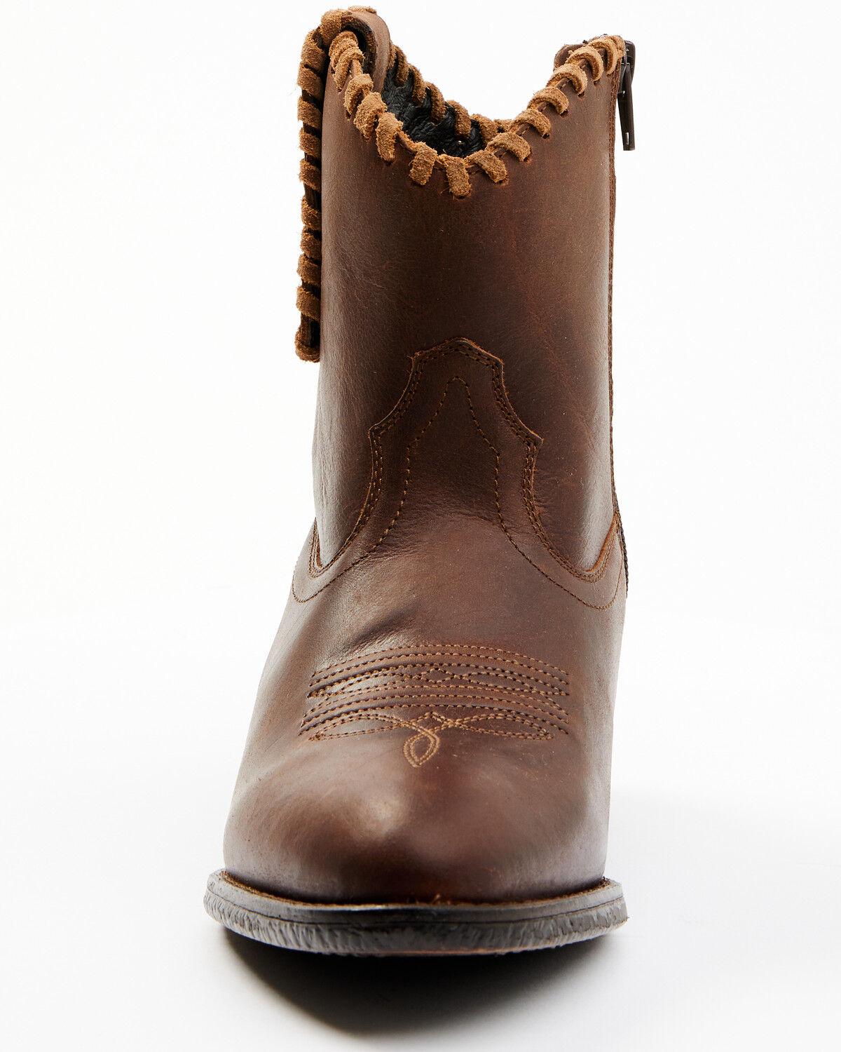 Image #4 - Shyanne Women's Sawyer Dolly Terra Western Fashion Booties - Round Toe, Cognac, hi-res