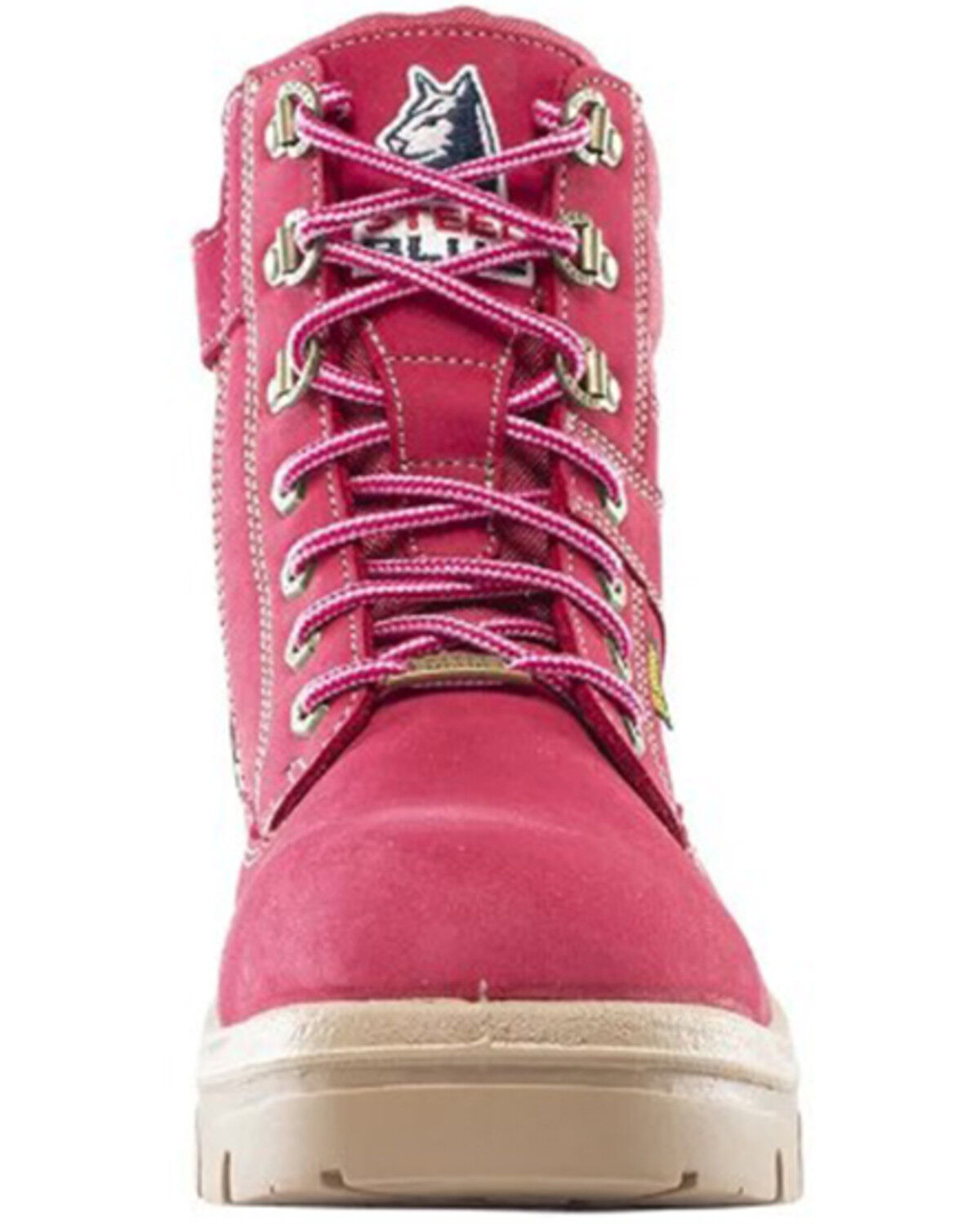 Image #4 - Steel Blue Women's Southern Cross Zip Work Boots - Steel Toe, Pink, hi-res