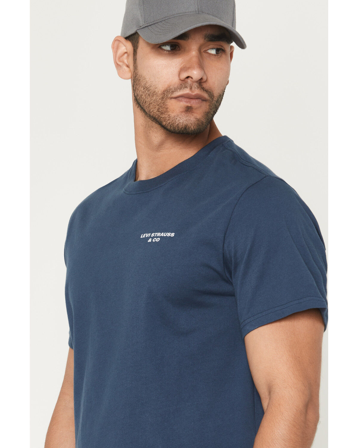 Image #3 - Levi's Men's Indie Prep Script Logo Short Sleeve Graphic T-Shirt, Blue, hi-res