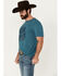 Image #3 - Moonshine Spirit Men's White Lightning Short Sleeve Graphic T-Shirt, Light Grey, hi-res