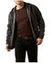 Image #1 - Ariat Men's Rebar Born For This Full Zip Hooded Jacket - Big, Charcoal, hi-res