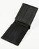 Cody James Men's Exotic Ostrich Leather Bifold Wallet, Black, hi-res