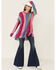 Show Me Your Mumu Women's Trina Madly Stripe Knit Sweater , Multi, hi-res