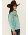 Image #2 - Cruel Girl Girls' Southwestern Fleece Pullover, Turquoise, hi-res