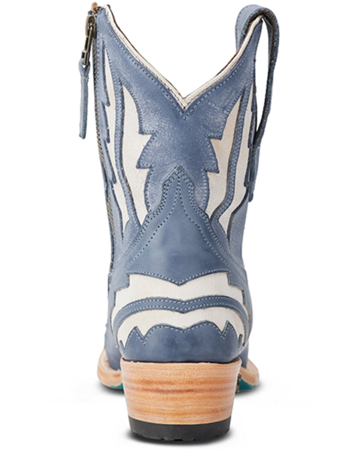 Image #5 - Lane Women's Walk The Line Western Booties - Snip Toe, Blue, hi-res