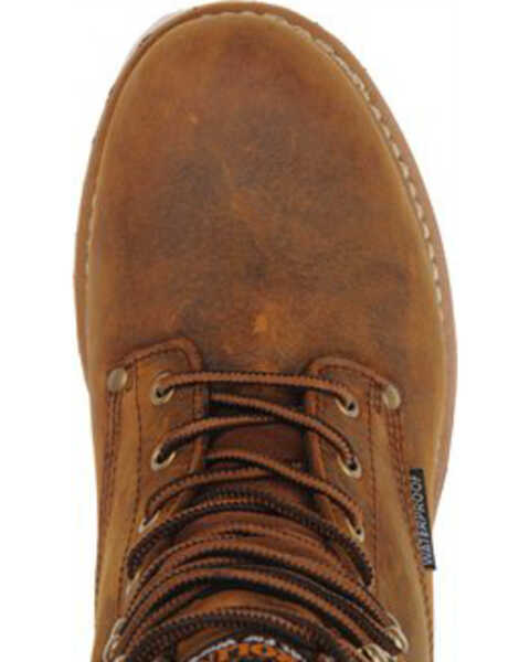 Image #6 - Carolina Men's Waterproof Insulated Logger Boots - Steel Toe, Brown, hi-res