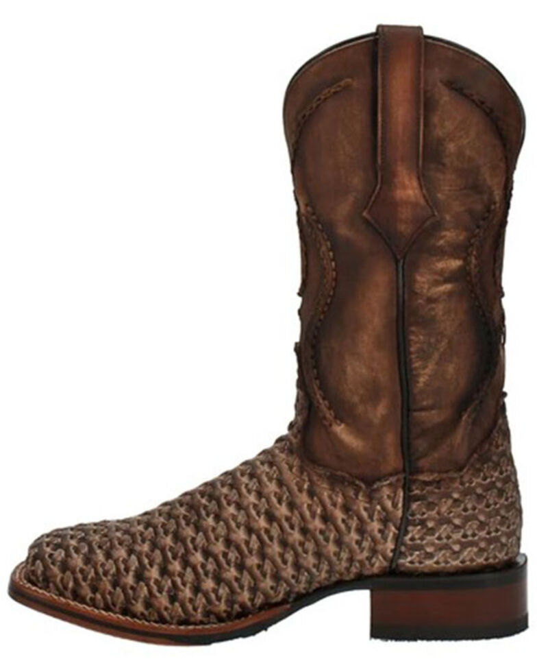 Dan Post Men's Stanley Western Boots - Wide Square toe, Brown, hi-res