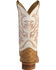 Image #7 - Justin Men's AQHA Full-Quill Ostrich Western Boots - Broad Square Toe, Tan, hi-res