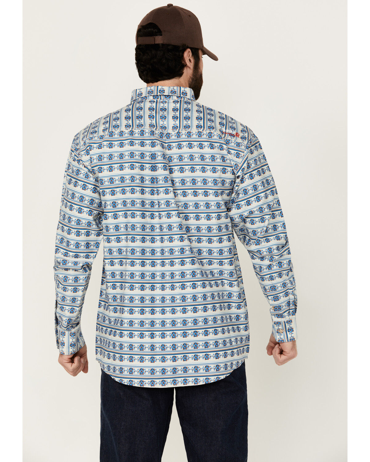 Image #4 - Ariat Men's FR Tenmile Long Sleeve Button-Down Work Shirt, White, hi-res