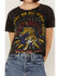 Image #3 - Country Deep Women's Acid Wash Shook Me Short Sleeve Cropped Graphic Tee, Black, hi-res