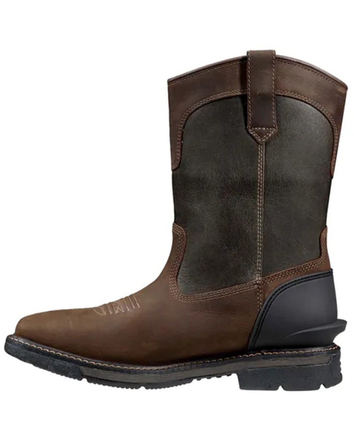 Image #3 - Carhartt Men's Montana 11" Waterproof Wellington Work Boots - Soft Toe, Green/brown, hi-res